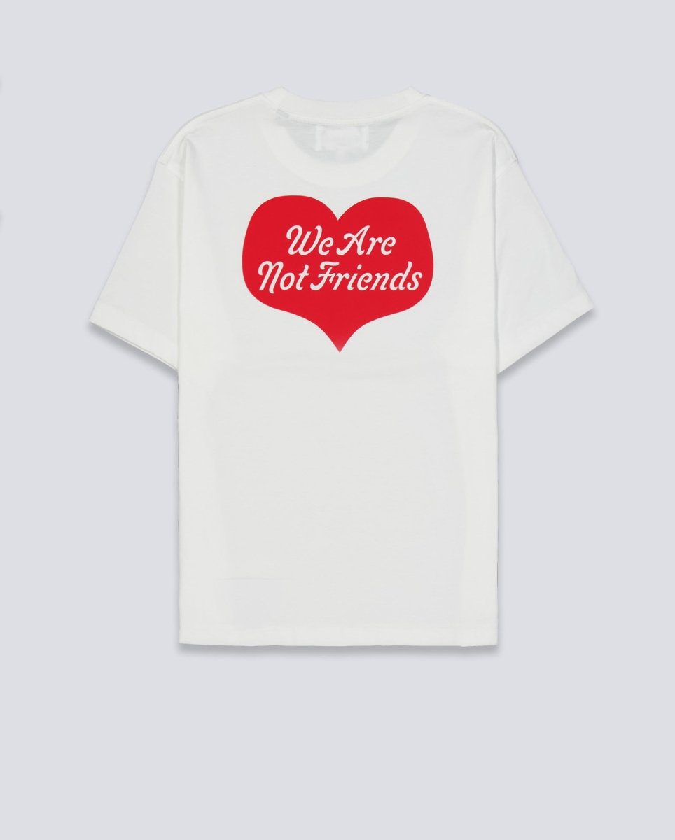 Camiseta We Are Not Friends Heart House Blanca Unisex