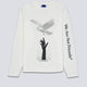 Sudadera We Are Not Friends AscII Falcon Blanca Unisex