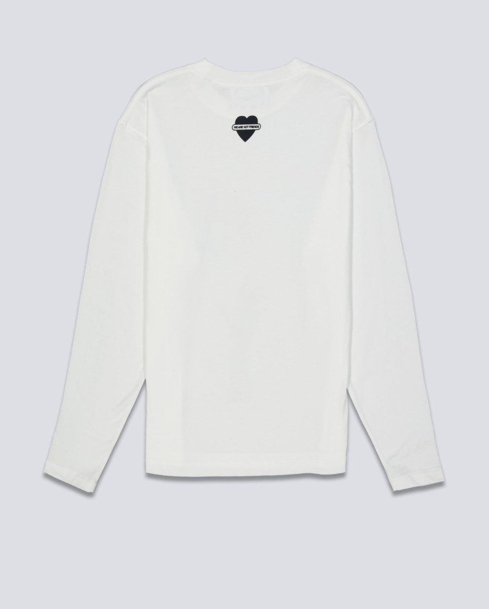 Sudadera We Are Not Friends AscII Falcon Blanca Unisex