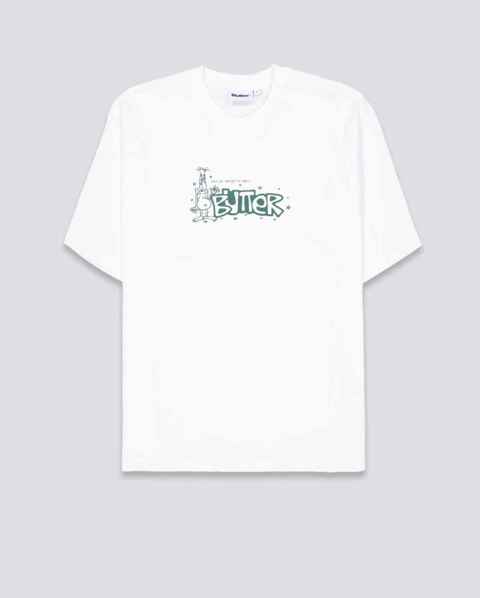 Camiseta Butter Goods Pay Up Blanca Unisex