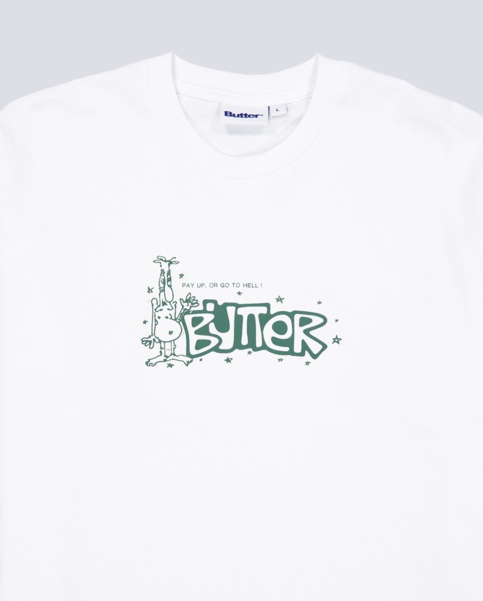 Camiseta Butter Goods Pay Up Blanca Unisex