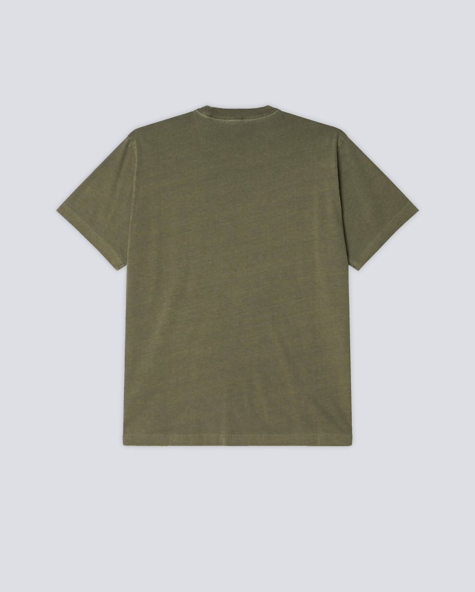Camiseta Obey Lowercase Pigment Verde Hombre