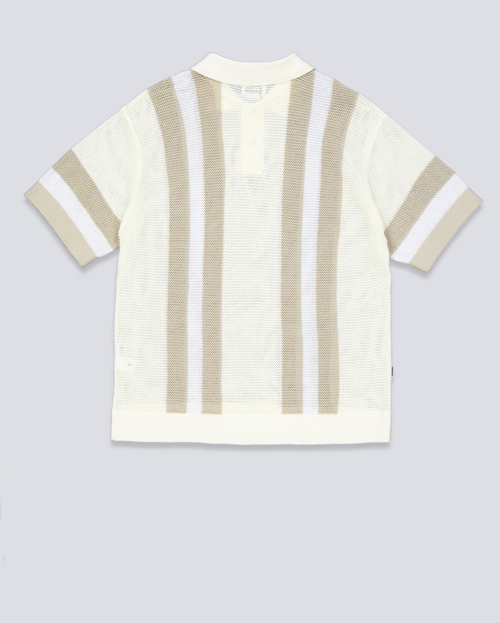 Polo Obey Seth Blanco Y Beige Hombre