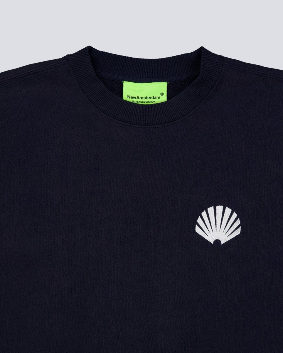 Sudadera New Amsterdam Surf Association Logo Crewneck Azul Unisex