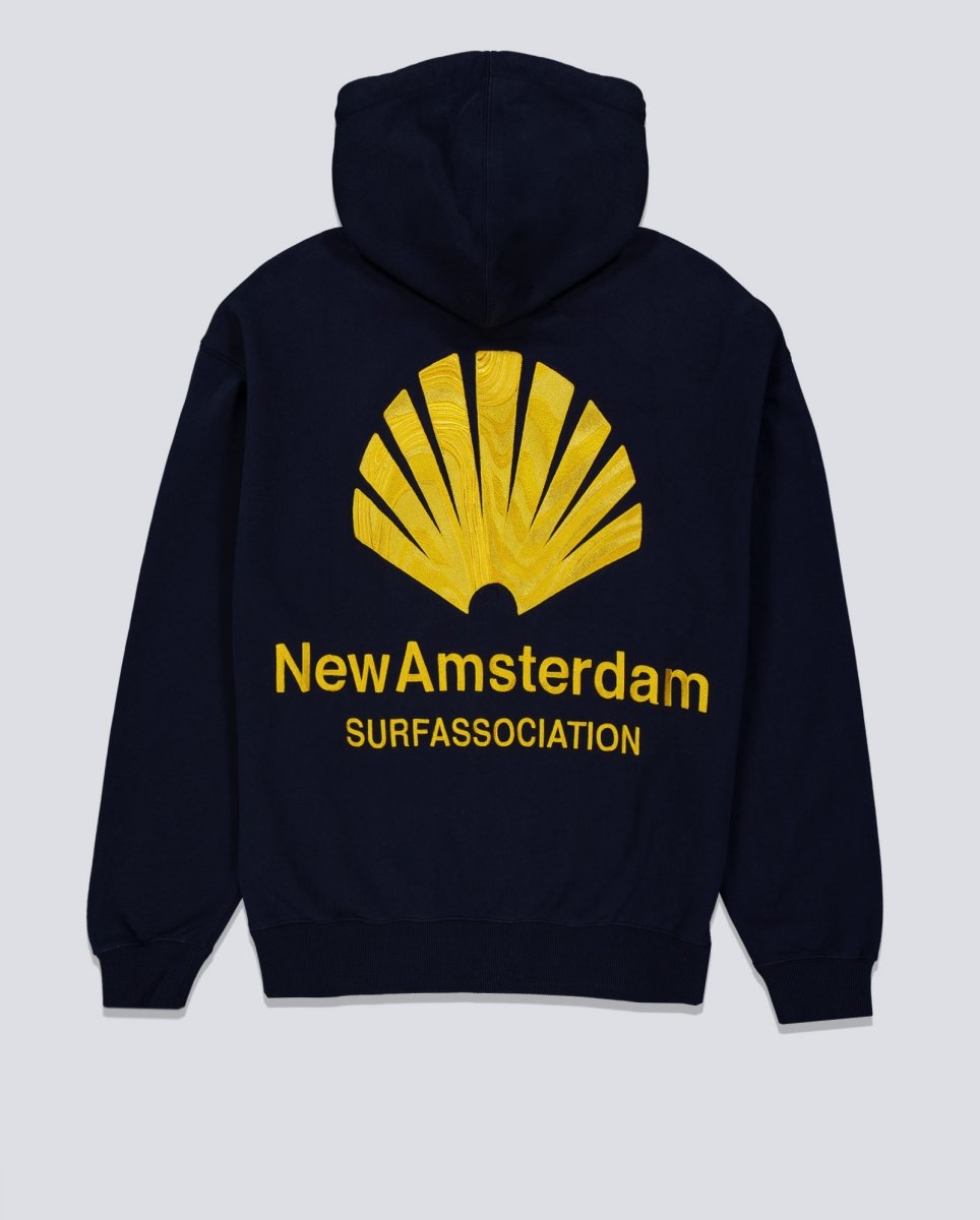 Sudadera New Amsterdam Surf Association Logo Hoodie Azul Unisex