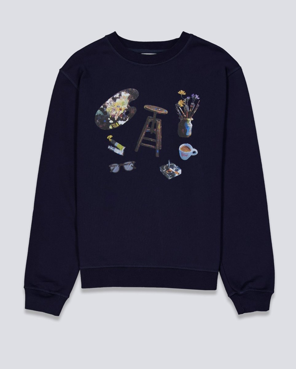 Sudadera Edmmond Studios Still Azul Marino Unisex
