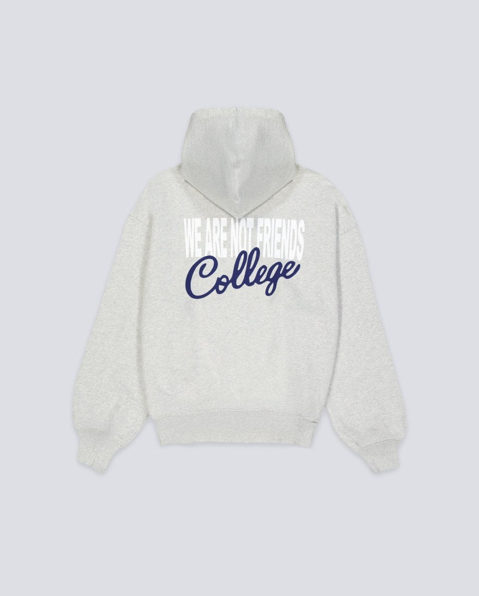 Chaqueta We Are Not Friends Boxy College Gris Unisex