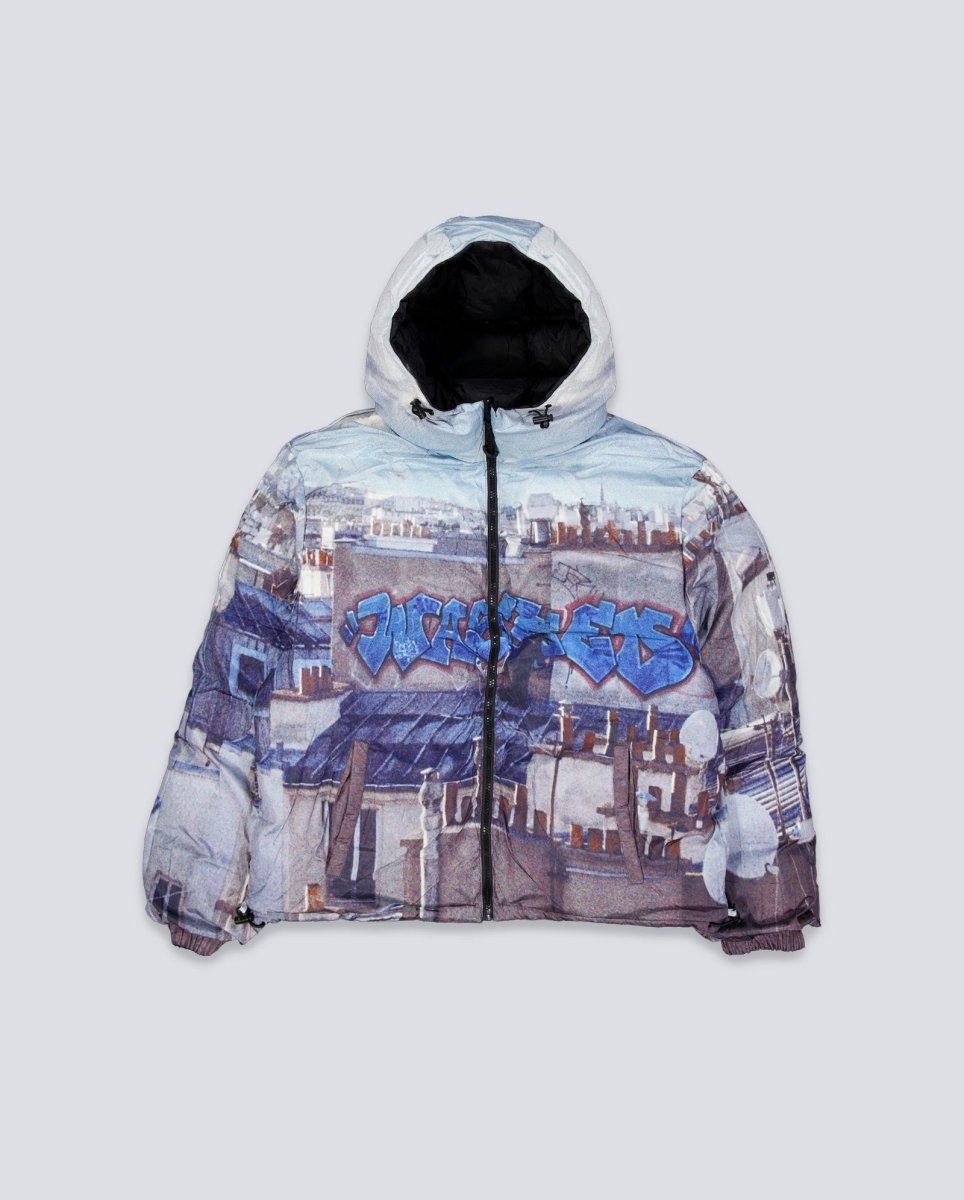 Chaqueta de Plumas Wasted Paris Elevation Negra Reversible Unisex