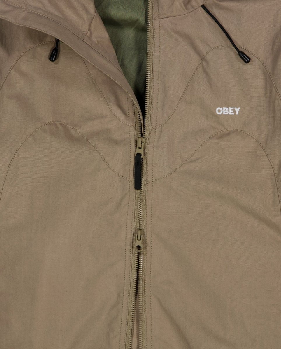 Chaqueta Obey Sota Shell Mermaid Beige Unisex
