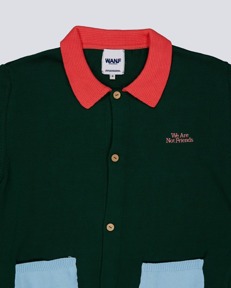 Cardigan We Are Not Friends Verde Unisex