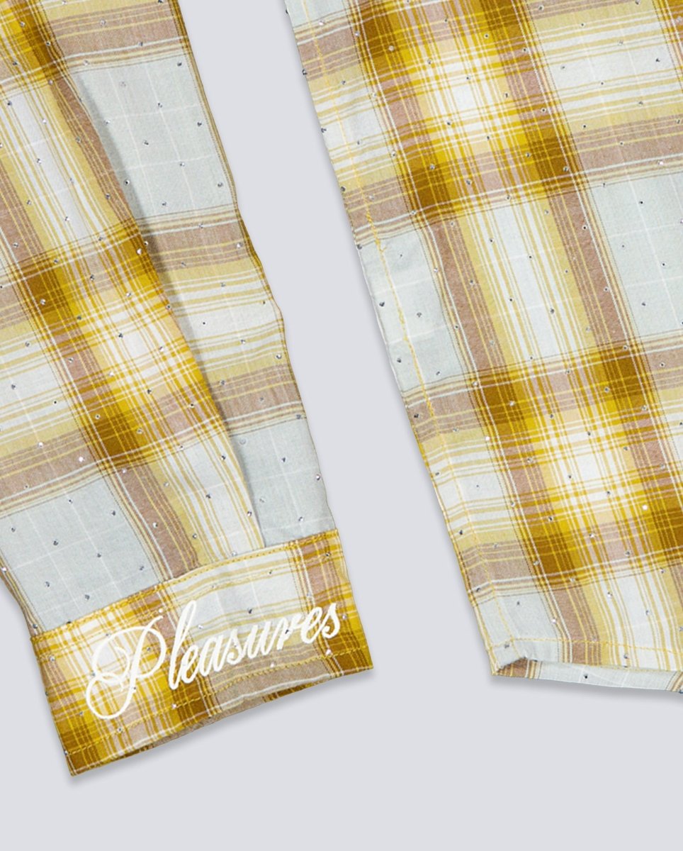 Camisa Pleasues Dizzle Button Up Dijon Amarilla Unisex