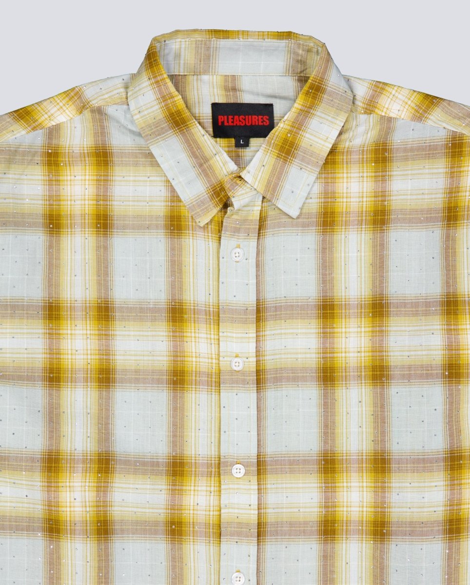 Camisa Pleasues Dizzle Button Up Dijon Amarilla Unisex