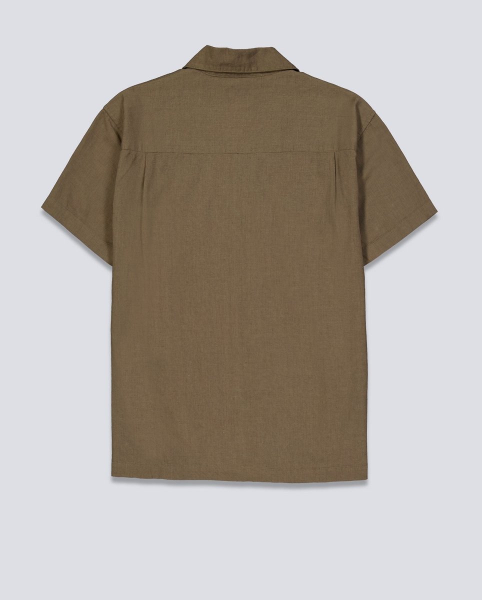 Camisa Obey Perry Marrón Hombre