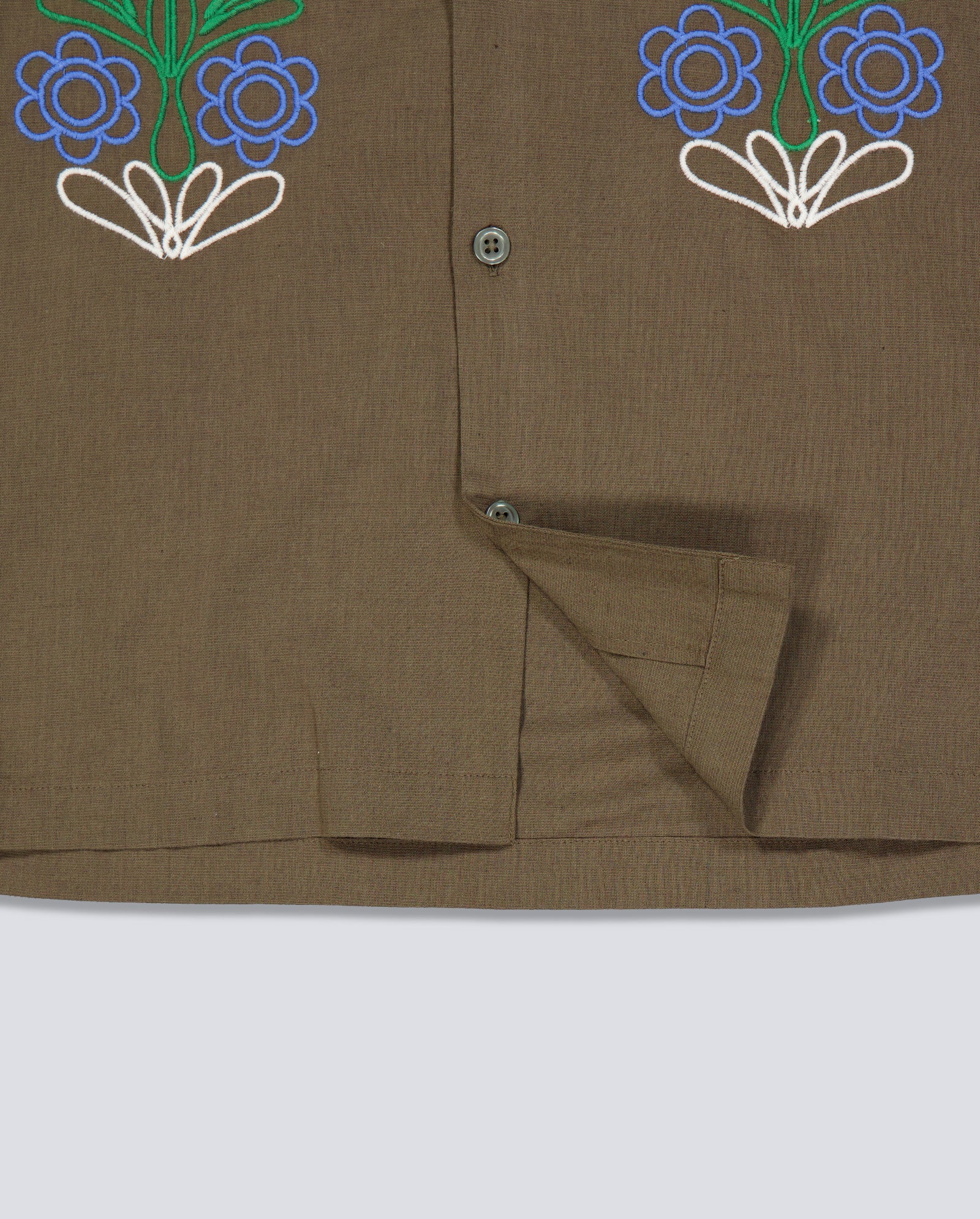 Camisa Obey Perry Marrón Hombre
