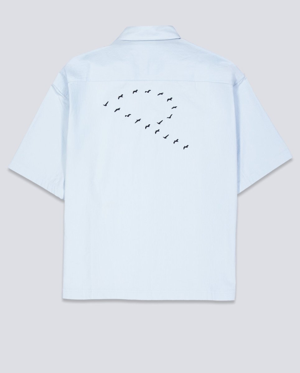 Camisa Palard Blackbirds Boxy Azul Hombre