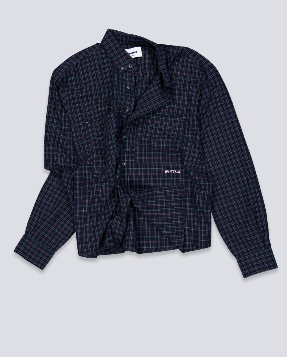 Camisa Butter Goods Plaid Azul Unisex