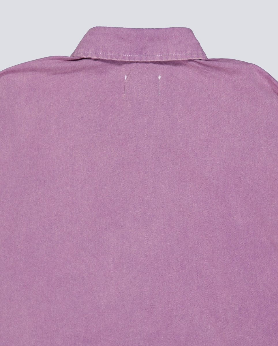 Camisa Butter Goods Contrast Stitch Morado Unisex