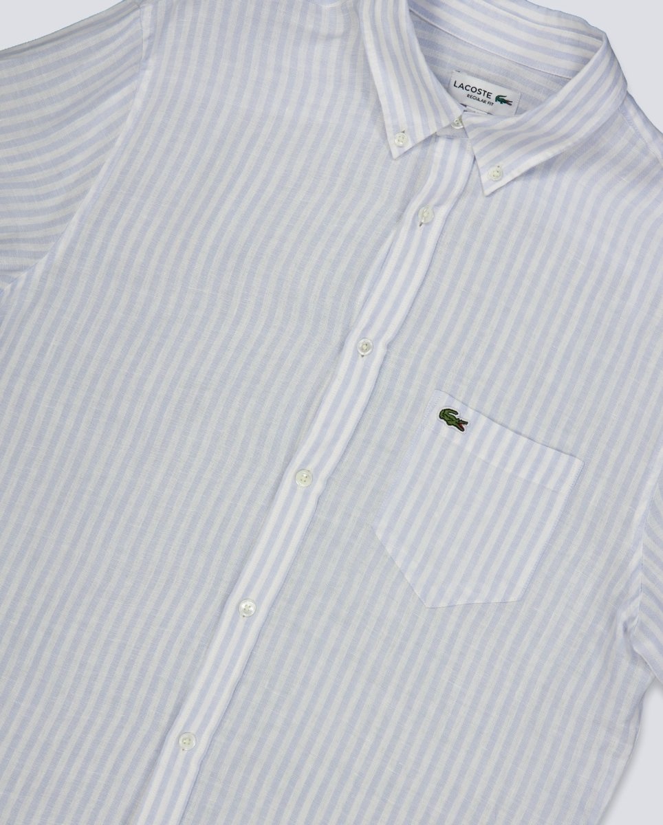 Camisa Lacoste Chemise Casual Manches Azul Hombre