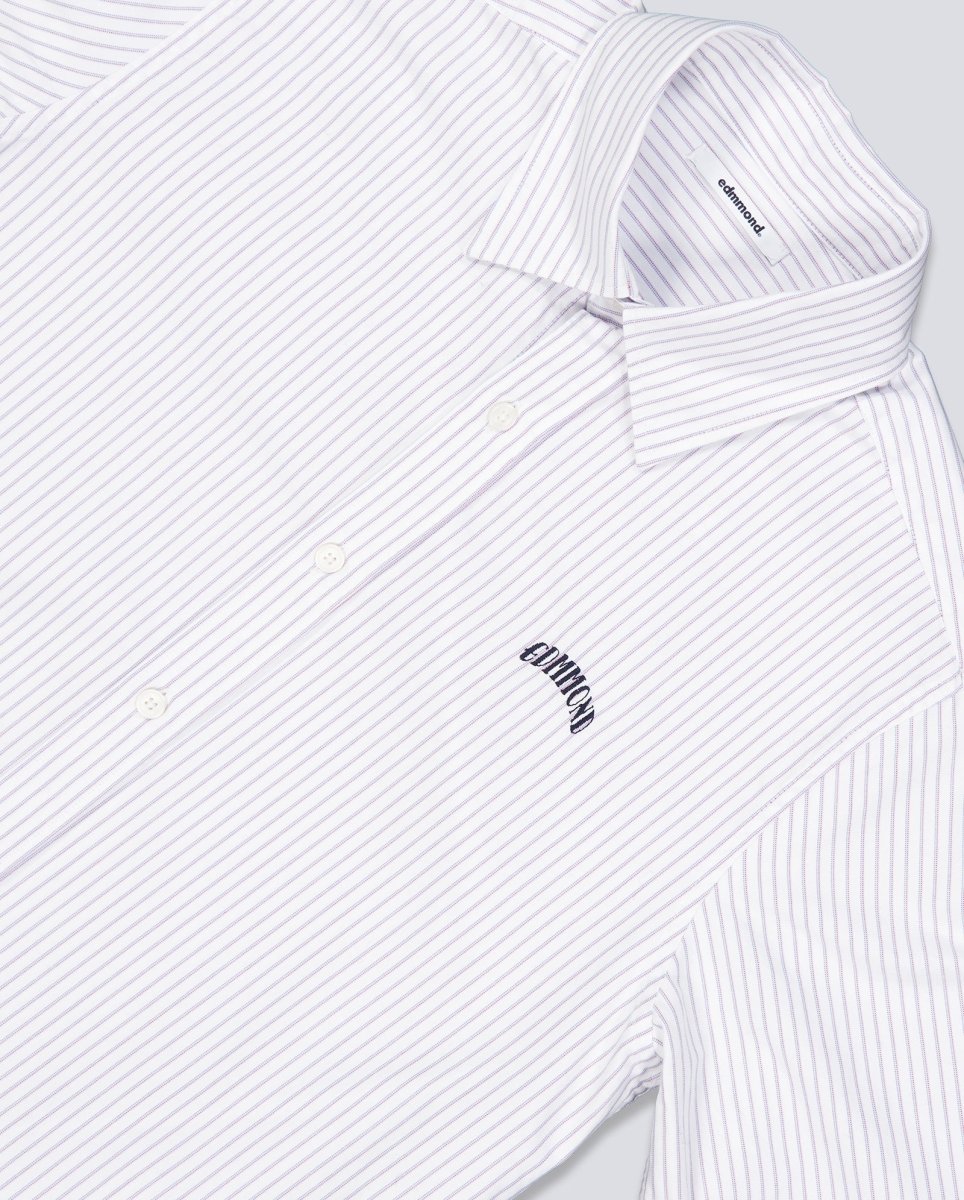 Camisa Edmmond Studios Mini Core Stripes Blanco Unisex