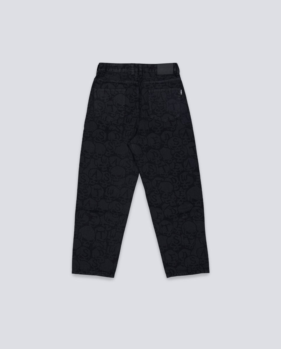 Pantalón Vaquero Wasted Paris Bury Casper Negro Unisex