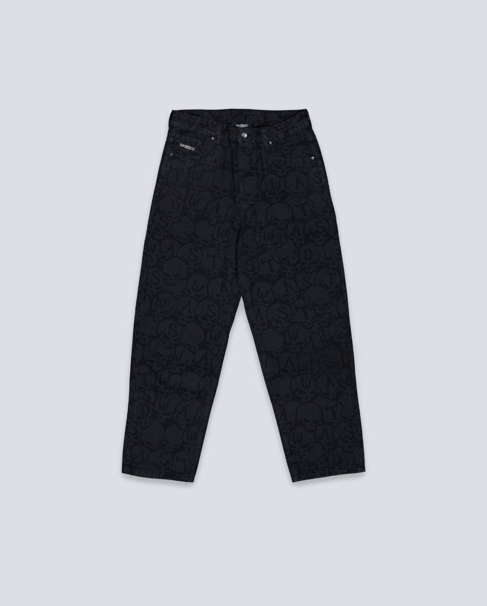 Pantalón Vaquero Wasted Paris Bury Casper Negro Unisex