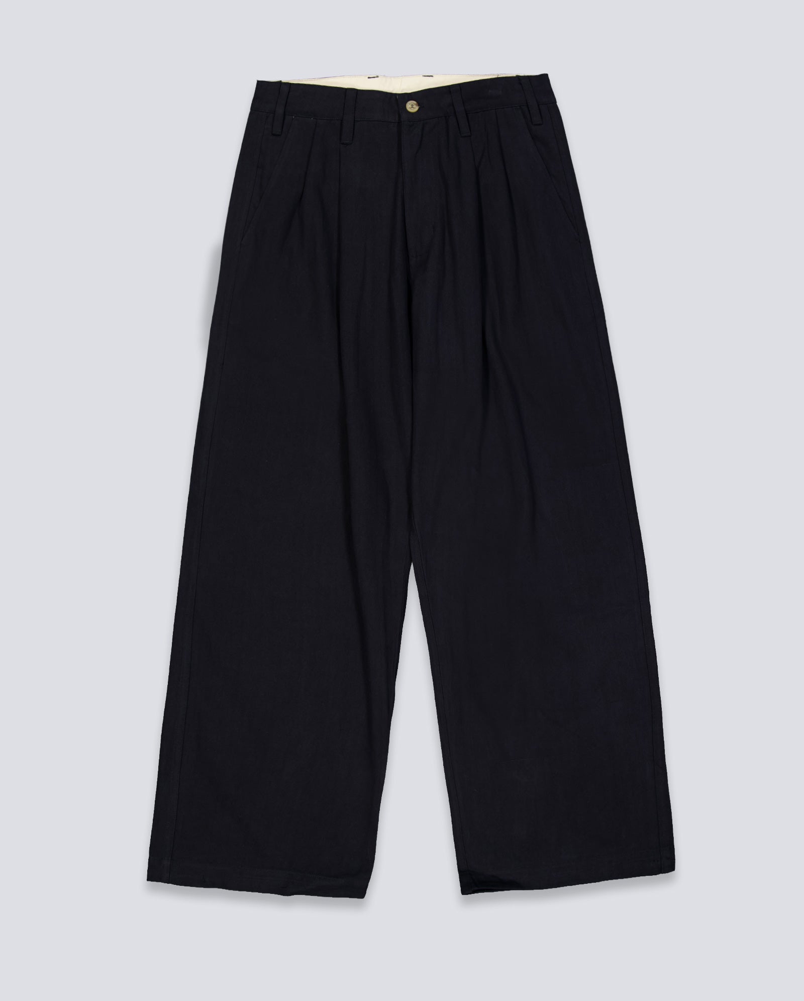 Pantalón Butter Goods Pleated Negro Hombre