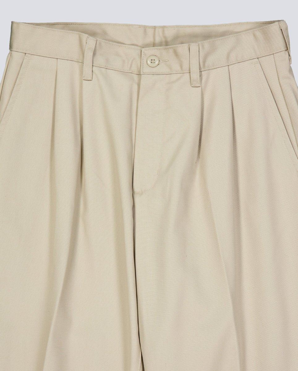 Pantalón Carhartt WIP Evan Pleated Beige Hombre