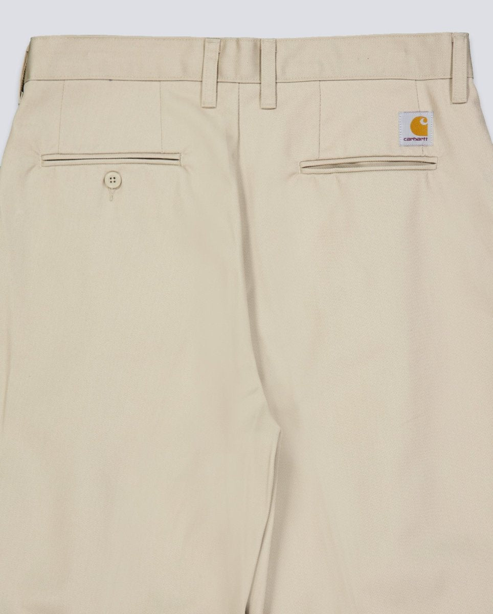 Pantalón Carhartt WIP Evan Pleated Beige Hombre