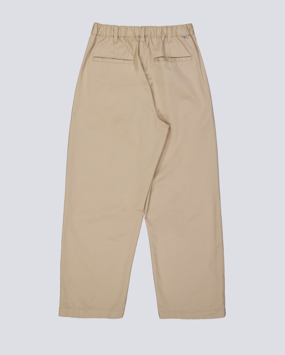 Pantalón Obey Foster Pleated Beige Hombre