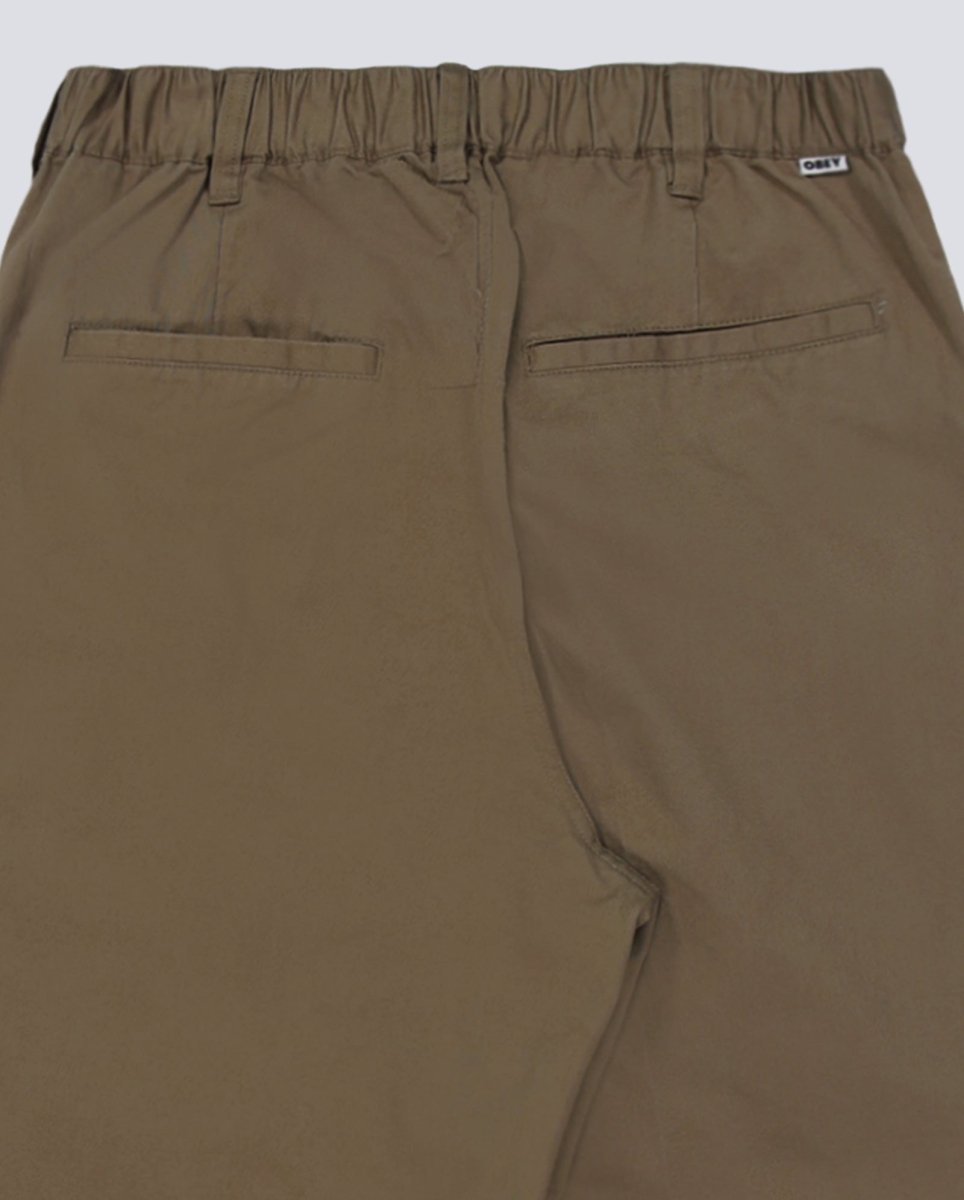 Pantalón Obey Foster Pleated Verde Hombre