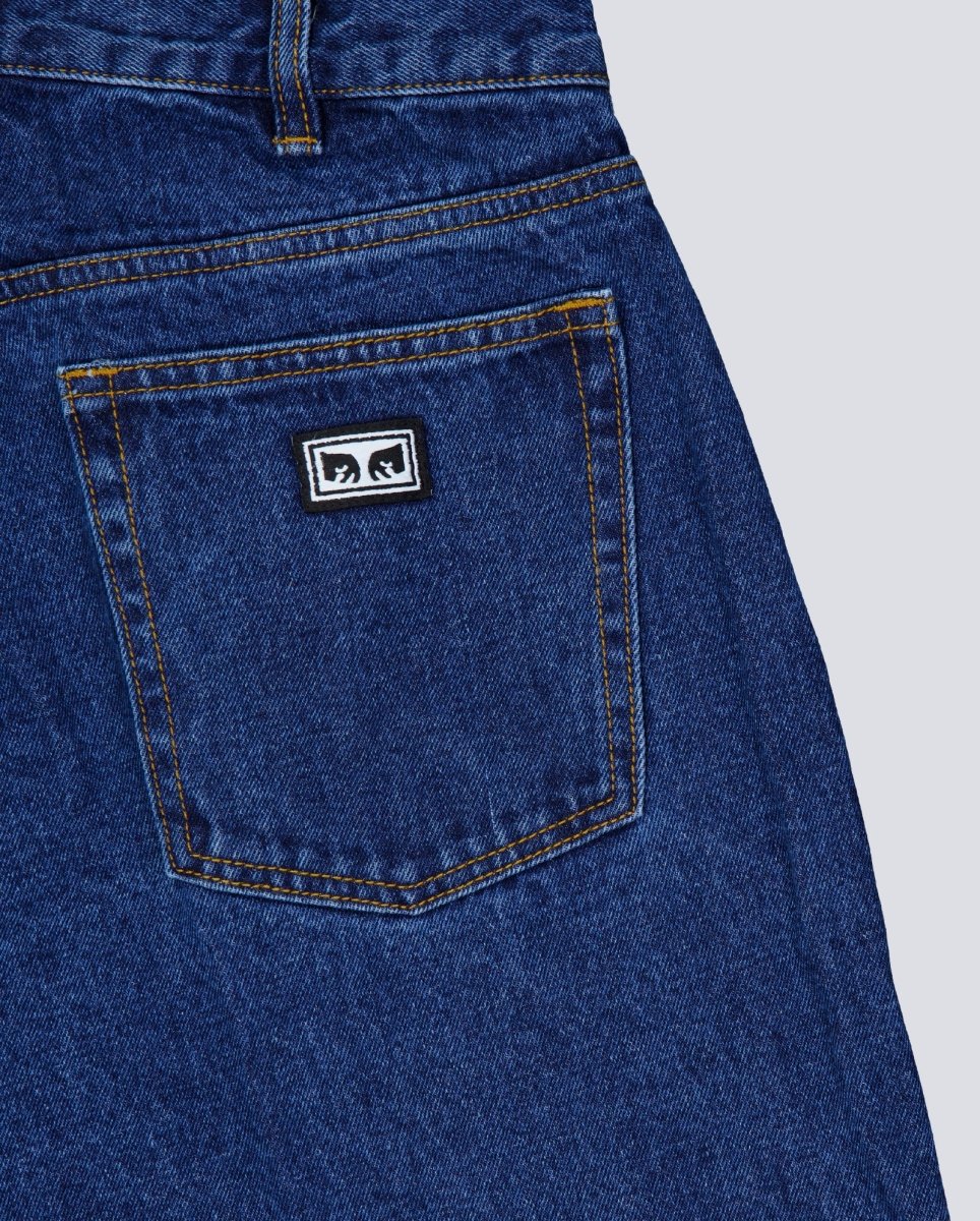 Pantalón Vaquero Obey Bigwig Baggy Azul Hombre