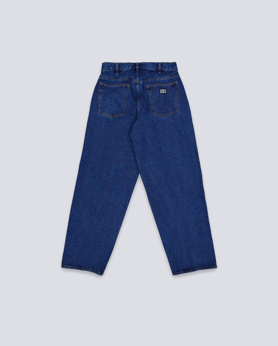 Pantalón Vaquero Obey Bigwig Baggy Azul Hombre