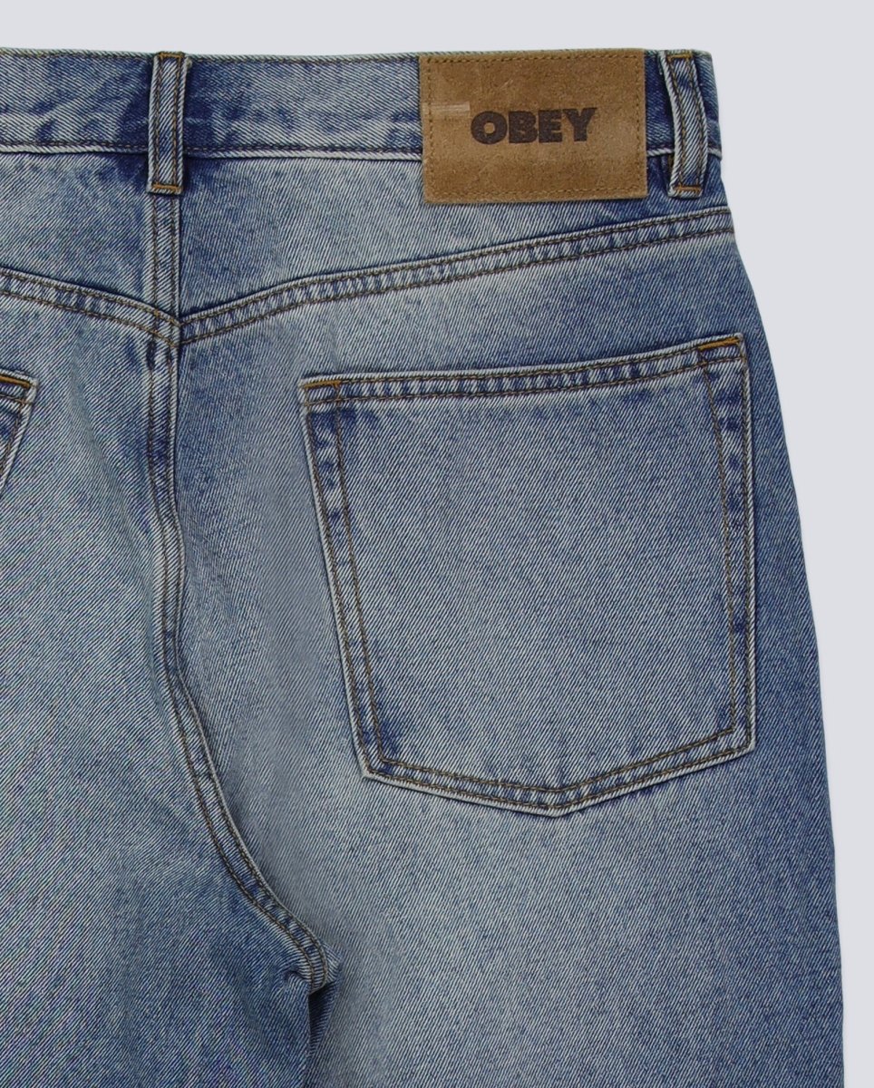 Pantalón Obey Class Baggy Vintage Denim Azul Hombre