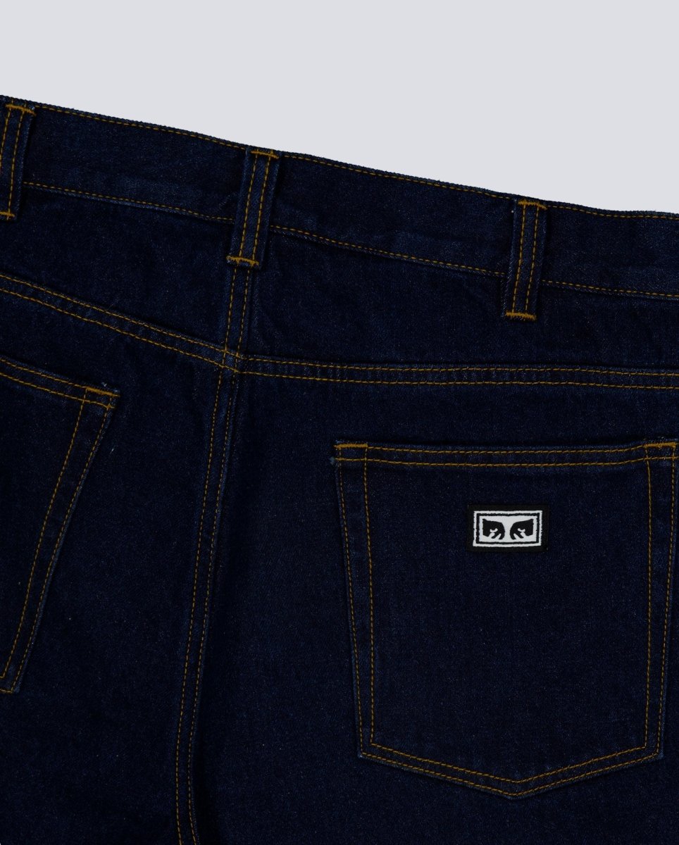 Pantalón Corto Obey Bigwig Baggy Azul Hombre