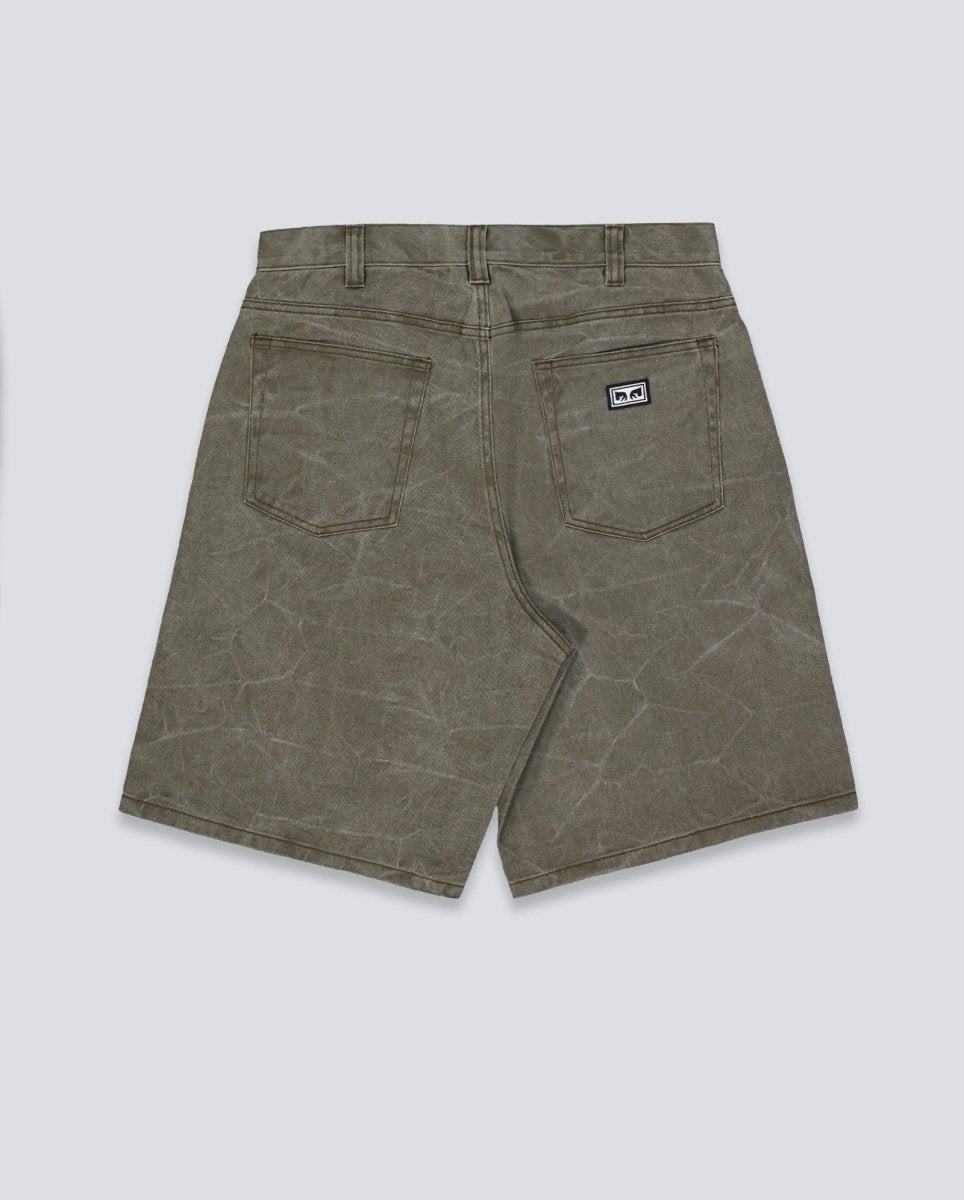 Pantalón Corto Obey Bigwig Baggy Verde Hombre