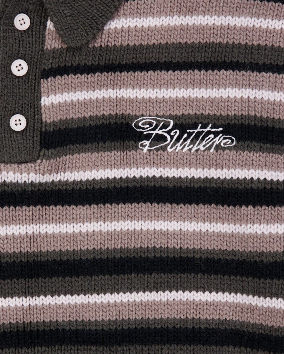Jersey Butter Goods Ombre Stripe Knit Gris Unisex