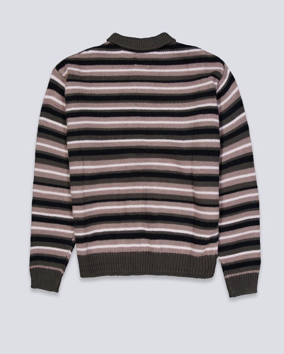 Jersey Butter Goods Ombre Stripe Knit Gris Unisex