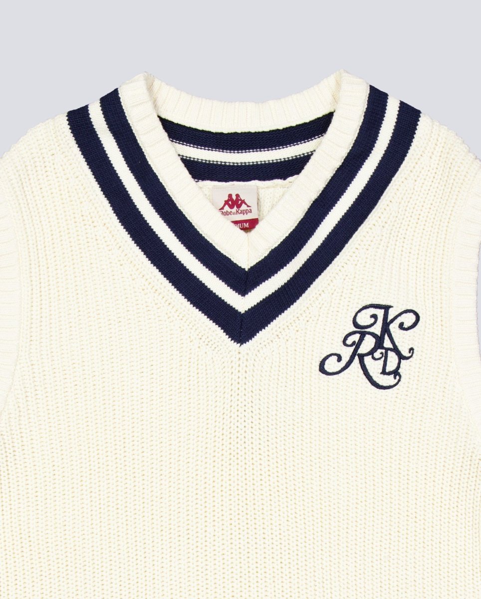 Chaleco Kappa Robe Giovani Atholl Blanco Azul Hombre