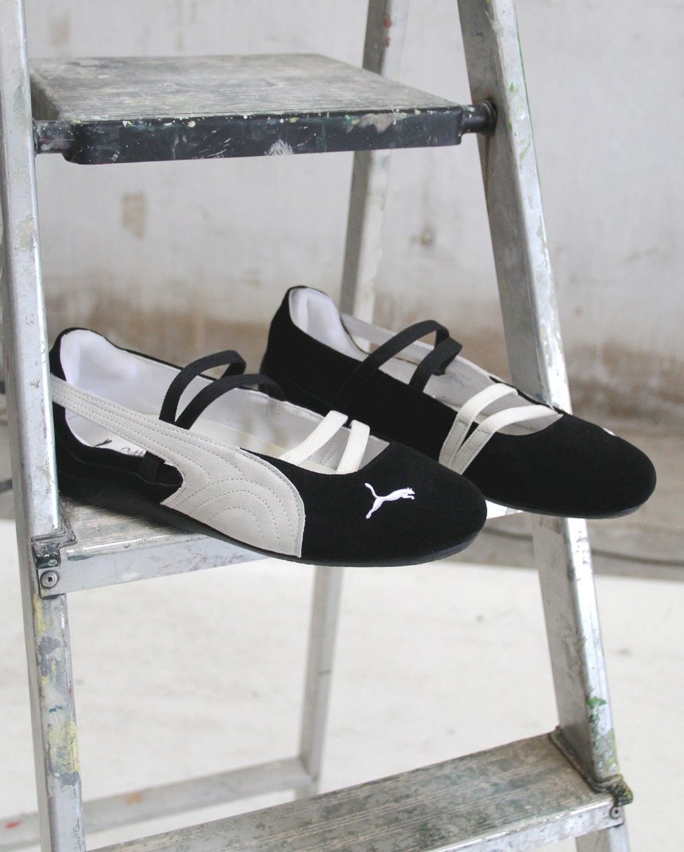 Bailarinas Speedcat Ante Negro Mujer