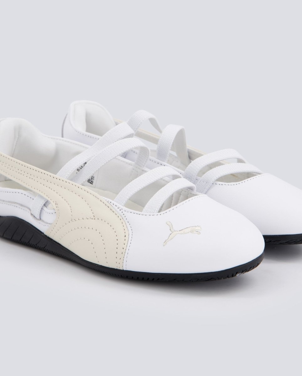 Bailarinas Speedcat Piel Blanco Mujer