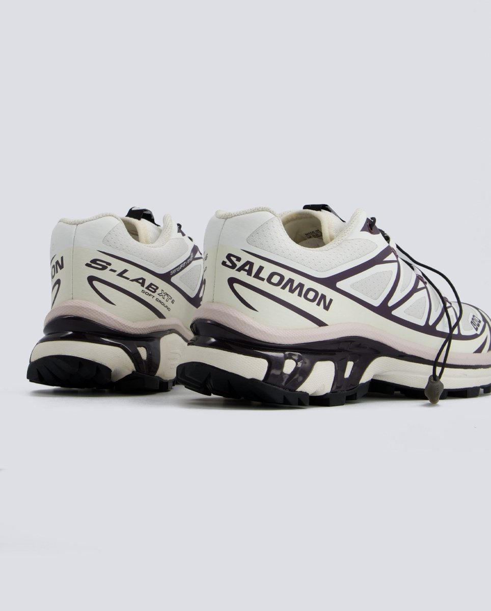 Salomon XT-6 Blanco Crema Morado Unisex