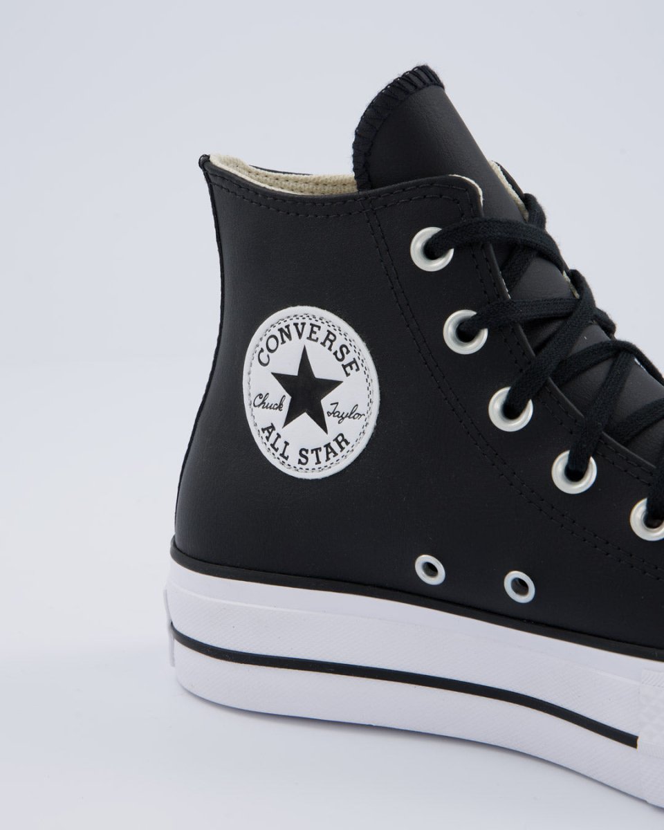 Converse All Star Lift Leather Hi Negro Mujer