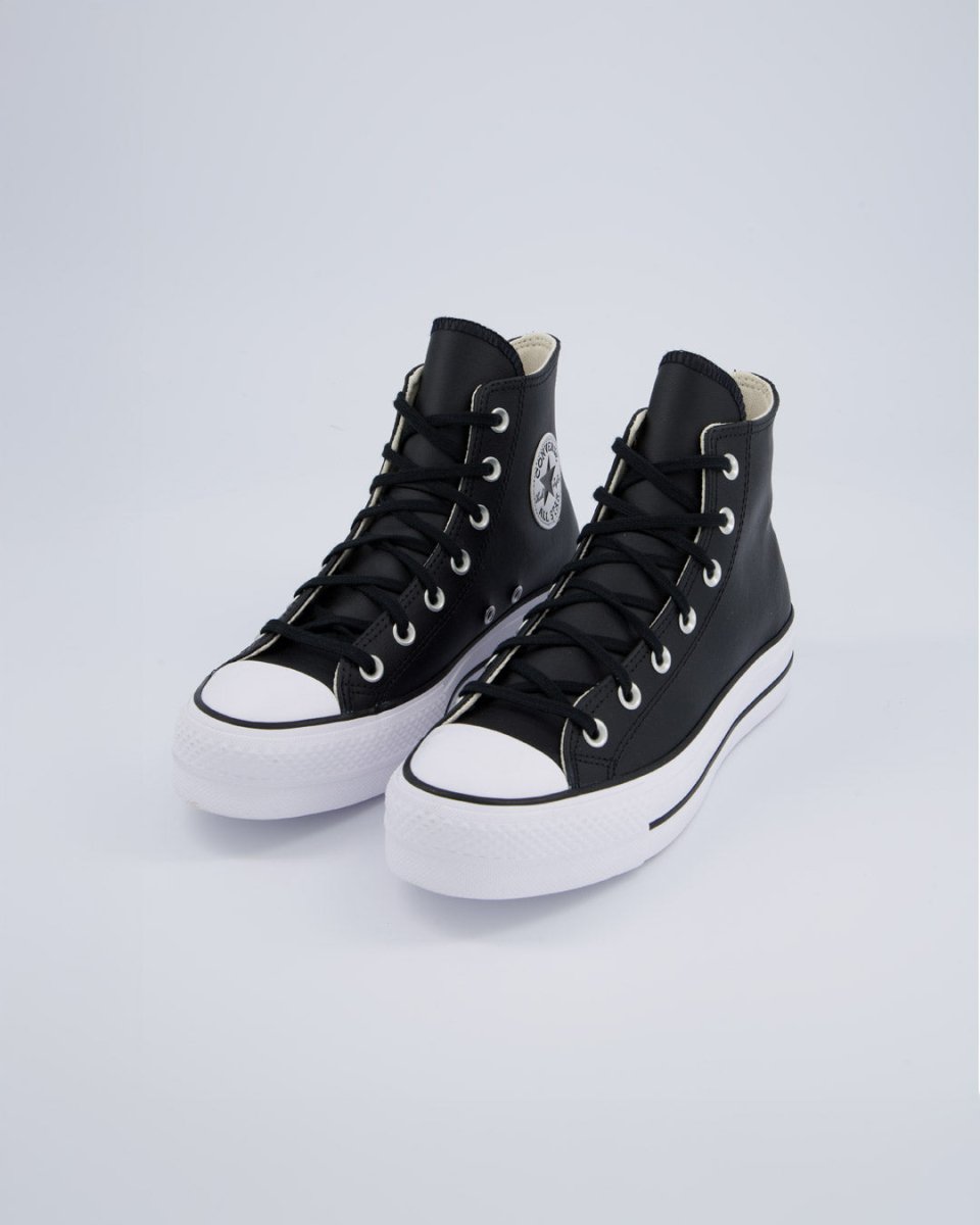 Converse All Star Lift Leather Hi Negro Mujer