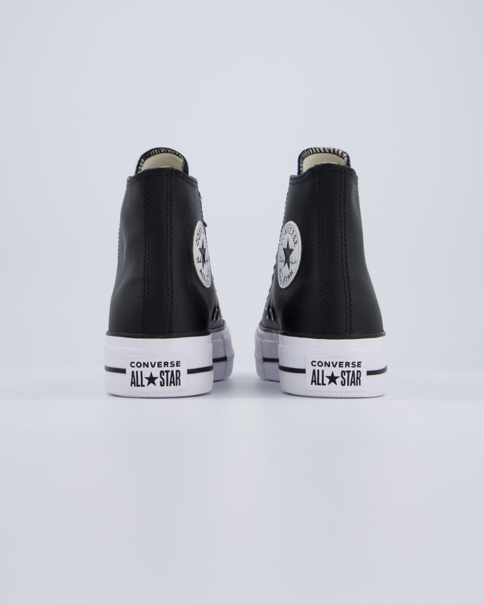 Converse All Star Lift Leather Hi Negro Mujer