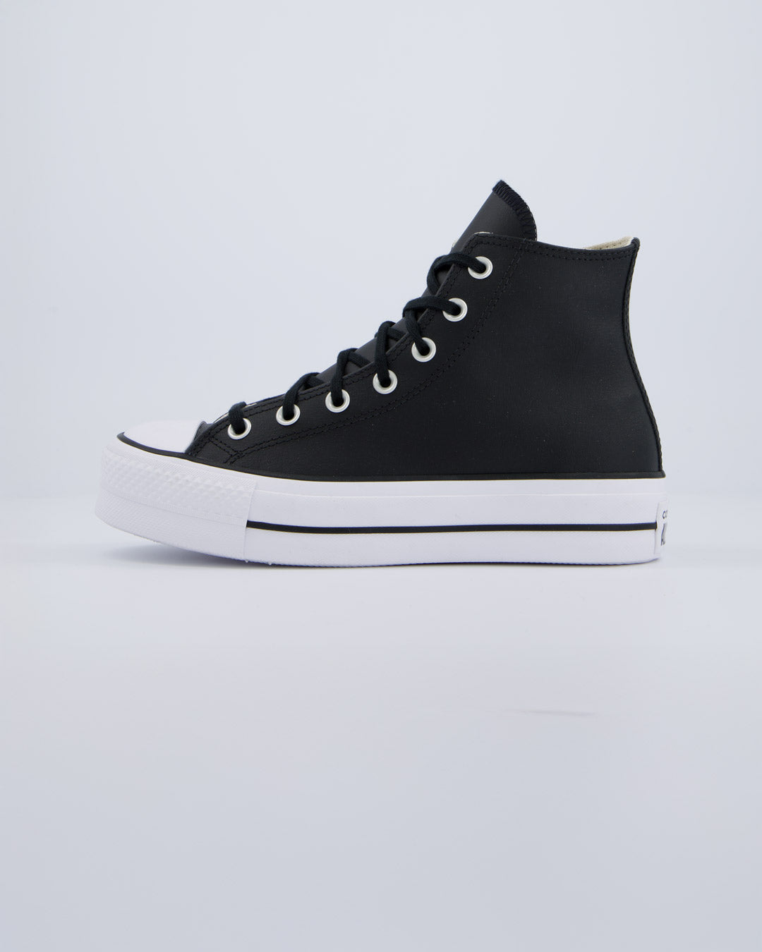 Converse All Star Lift Leather Hi Negro Mujer