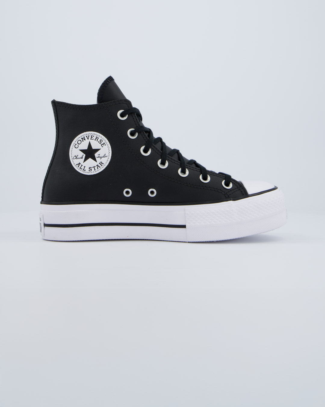 Converse All Star Lift Leather Hi Negro Mujer