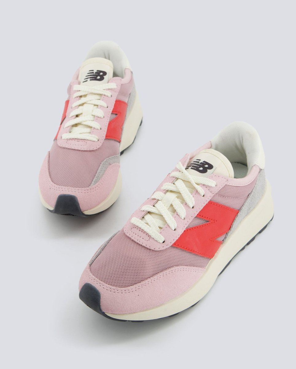 New Balance 370 Gris Y Rosa Mujer