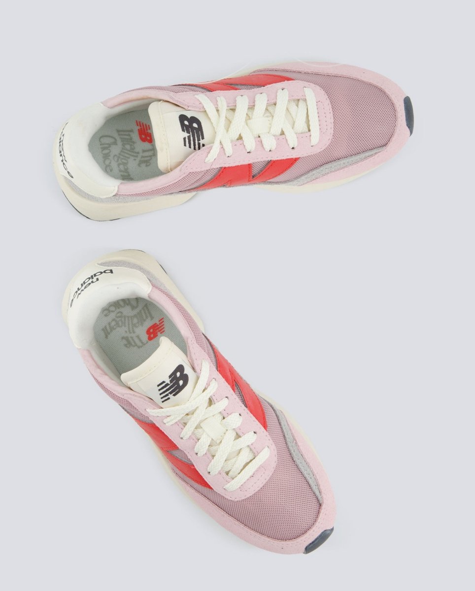 New Balance 370 Gris Y Rosa Mujer