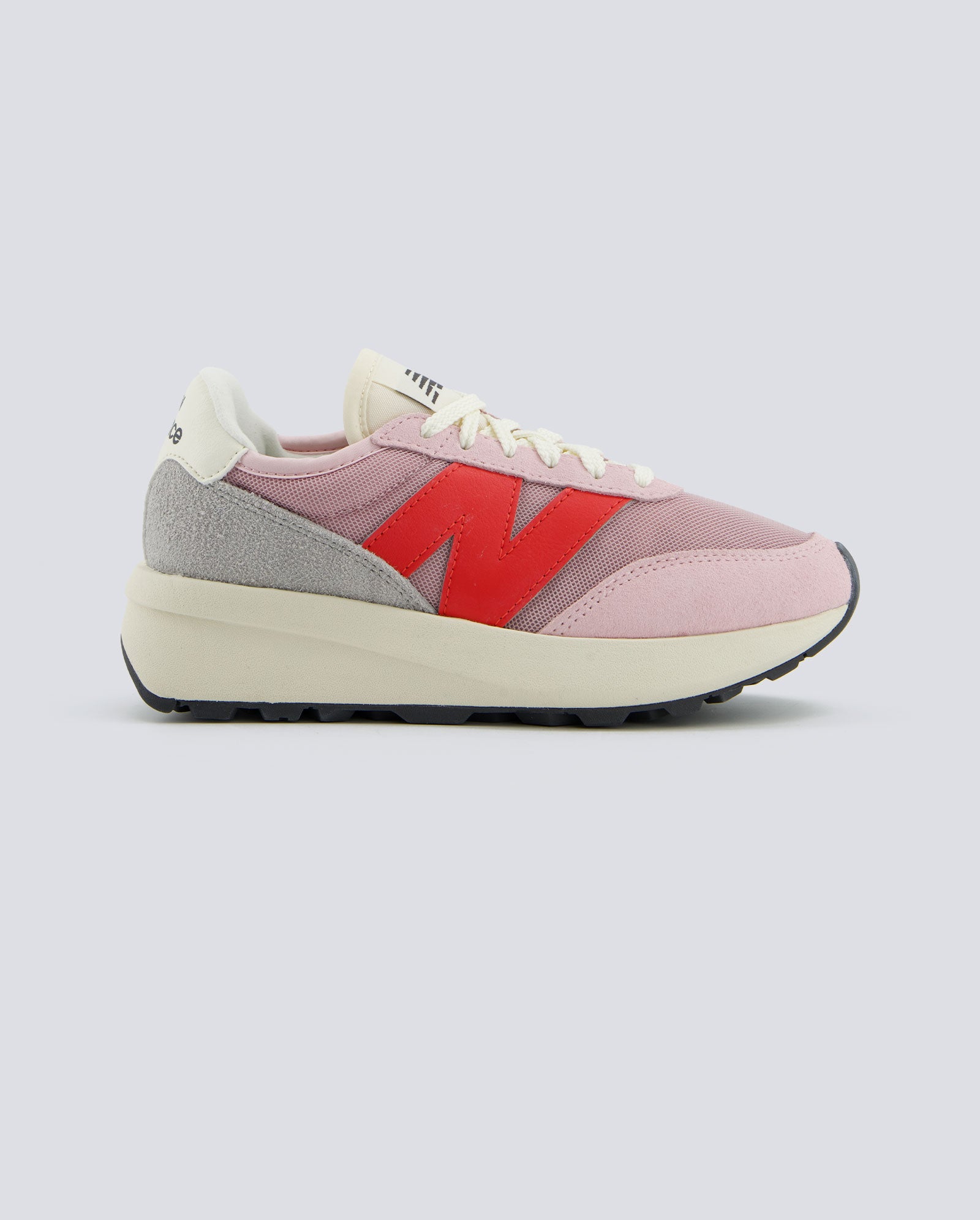 New Balance 370 Gris Y Rosa Mujer