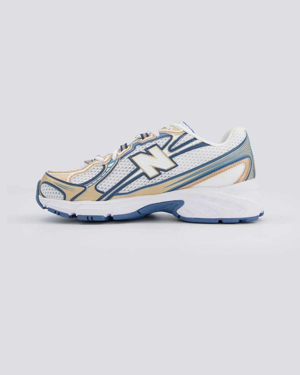 New Balance 740 Azul y Dorado Mujer